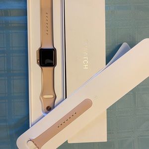 Rose gold Apple Watch, series 2
